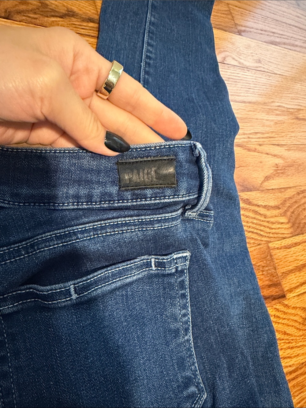PAIGE Women’s Deep Indigo Skinny Jeans